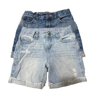 Bundle of Two The Children's Place Girls Jeans Midi Shorts Size 8
